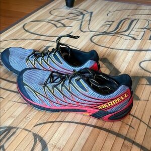 Merrell Red and Gray Athletic Shoes for Dynamic Movement